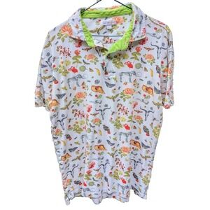 Coton Doux Mens All Over Print Polo Shirt S Science Nature Outdoors Golf Unique